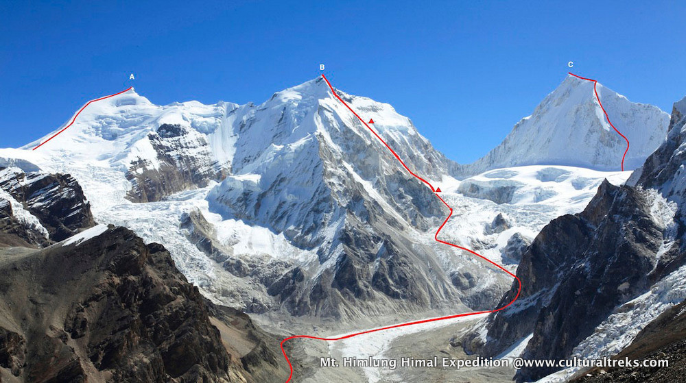 Mt. Himlung Himal 7126m. Summit
