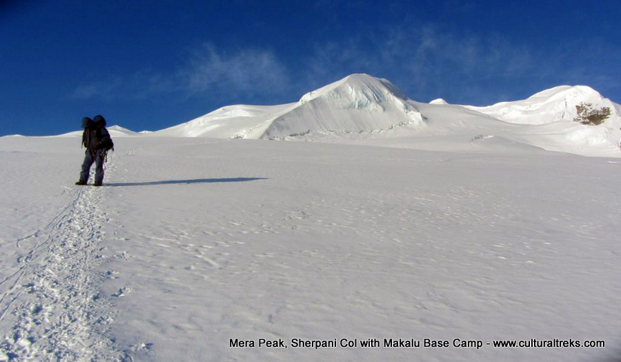 Mera Peak, Sherpani Col with Makalu Base Camp