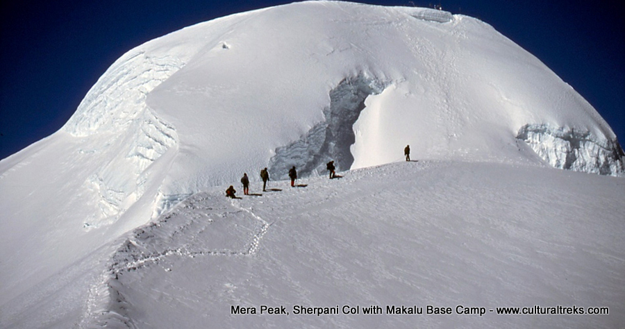 Mera Peak, Sherpani Col with Makalu Base Camp