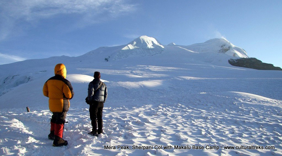 Mera Peak, Sherpani Col with Makalu Base Camp