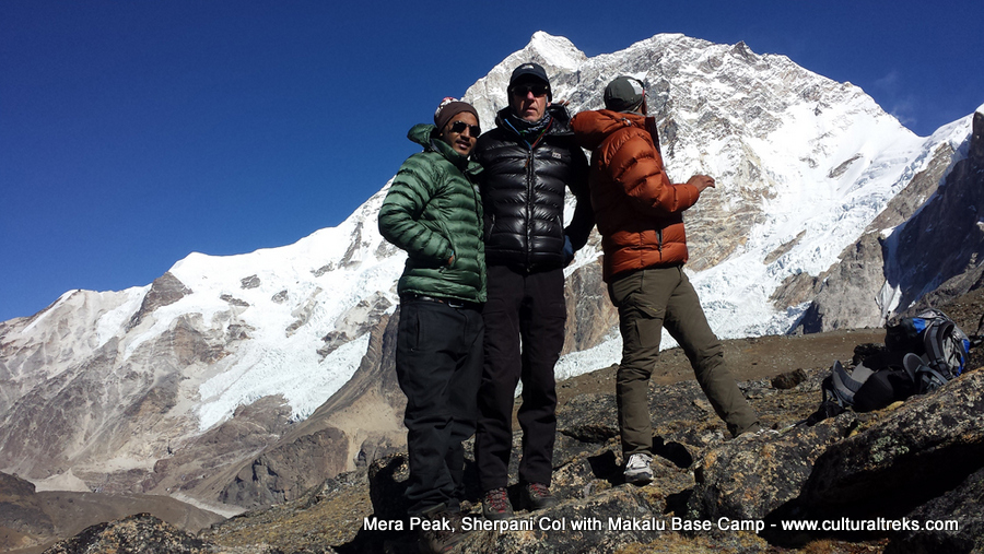 Mera Peak, Sherpani Col with Makalu Base Camp