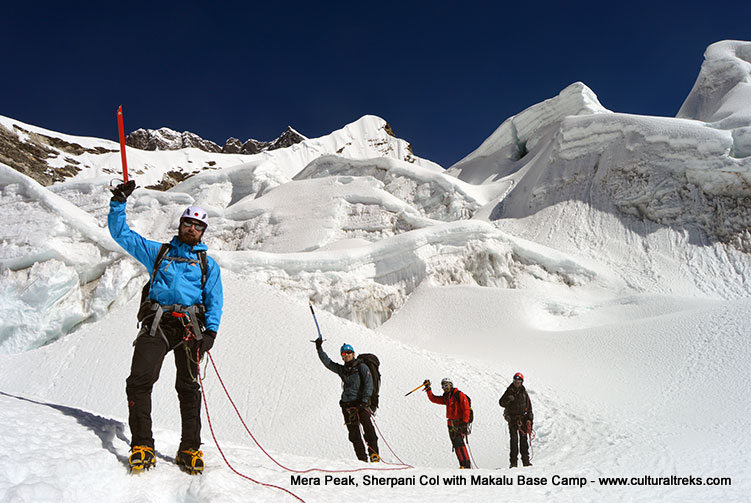 Mera Peak, Sherpani Col with Makalu Base Camp